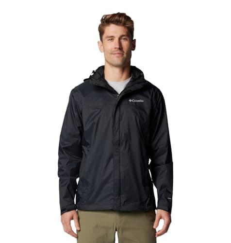 Columbia Men's Watertight II Waterproof Rain Jacket, Black, 3X Tall