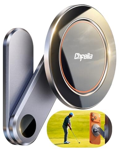 Chfeila Magnetic Golf Cart Phone Holder [One Hand 360° Adjustable & 36X Strong Magnets] Golf Cart Phone Holder for iPhone 17-12, Golf Accessories Gifts for Men Dad Husband, Fits EZGO Yamaha Club Car