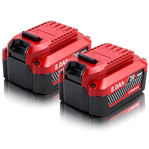 Upgrade 8.0Ah Replacement for Craftsman 20V Battery V20 Lithium ion Batteries Compatible with Craftsman 20 Volt Cordless Power Tools CMCB205 CMCB204 CMCB206 CMCB202 CMCB201B0GGGVH6WNB0GGGVH6WN,2Pack view 1