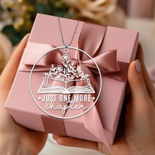 Book Ornaments for Christmas Tree,Book Lover Christmas Ornaments 2025,Book Lovers Gifts for Women Men Readers Librarian,Gifts for Book Lovers,Book Lover Ornament - Just One More Chapter view 4