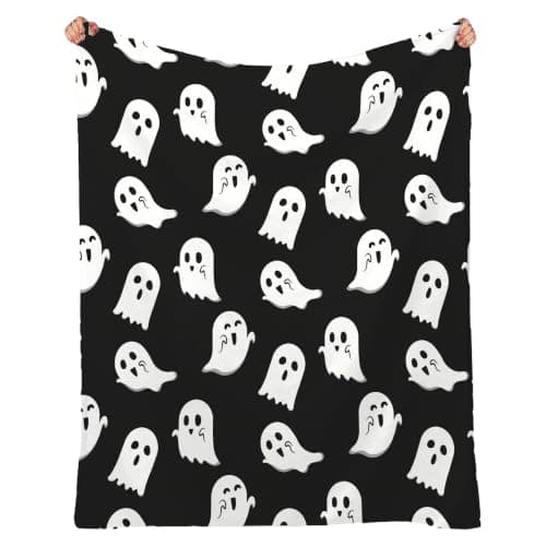 ONLY 9.99 !!! 50%OFF - Halloween Cute Ghosts Blanket - All Size Funny Black Cats Halloween Gifts for Girls Boys !!!! Gnome Spooky Super Novetly Poster Home Decor Tapestry Gifts !!!!!!!!!!! — image 1