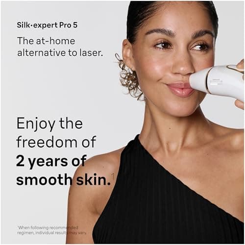 Braun IPL, Silk·Expert Pro 5, IPL Hair Removal for Women and Men, Permanent Laser Hair Reduction At-Home, 2 Heads, Pouch, IPL5137 view 2