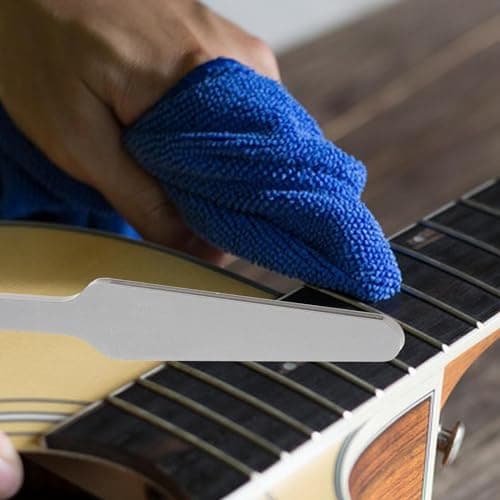 Guitar Fret Crowning File,Guitar Frets Crowning Luthier File Cutting Edge Tool Guitar Repair Tool,High Carbon Steel Nut Files for Electric,Acoustic,Bass Guitar (Black) view 6