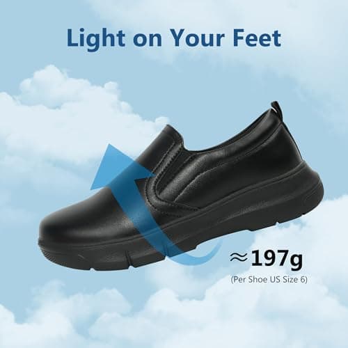 Hawkwell Women's Slip On Nursing Shoes Comfortable Lightweight Slip Resistant Healthcare Medical Work Shoes view 3