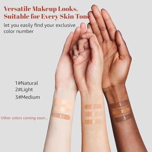 Blanc Cover Cream Stick V - Color Changing Foundation Stick, White Foundation for Older Women, Korean Makeup with Built-in Brush Foundation Makeup Moisturizing Dewy Finish Mothers Day Gifts (Ivory) view 4