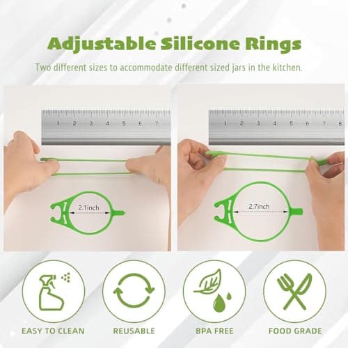 Iosjeude Pickle Fork -2 Pack pickle grabber, olive fork pickle with Rubber Apron for Pickles, Dishwasher Safe, kitchen gadgets pickle gifts pickle forks for the jar pickle holder view 5