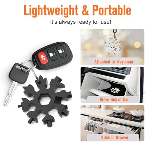 Stocking Stuffers Gifts for Men,18 in 1 Snowflake Multitool, 2 Pack view 4