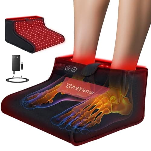 Comfytemp Red Light Therapy for Feet, 360 LEDs 43W Near Infrared Light Therapy Boot, 3D Wearable Feet Wrap for Ankle Heel Sole Plantar Joint Muscle, 660nm & 850nm, Up to Foot Size 12 — image 1