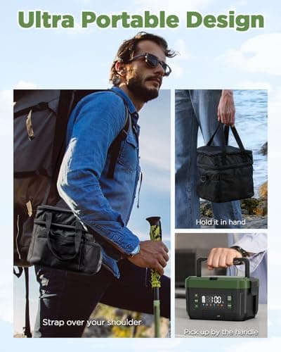 Genasmil Battery Powered Heated Lunch Box - 20000mAh Cordless Electric Lunch Box for Adults, 1.2L Stainless Steel Self-Heating Food Warmer with Removable Battery, Portable for Work, Office, & Travel view 6