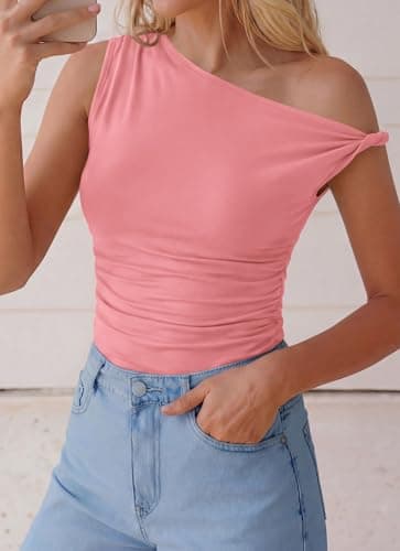 BTFBM Off The Shoulder Tops for Women 2026 Cute Summer Casual Sleeveless Slim Fit y2k Spring Outfits Going Out Tank Top view 6