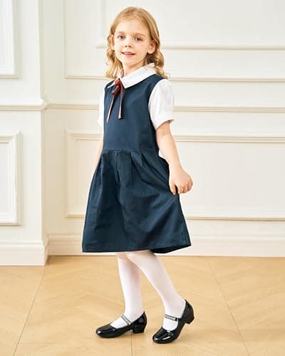 Stelle Girls Mary Jane Dress Shoes Low Heel Glitter Patent Bow Kids Party Wedding Flower Girl School Shoes(Toddler/Little/Big Kid) view 3