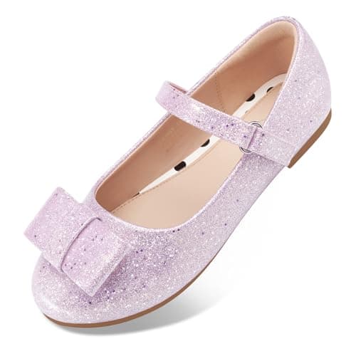 Stelle Girls Dress Shoes Toddler Mary Jane Shoes Flat with Bow for Toddler/Little Kids — image 1