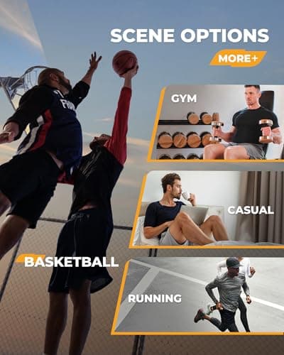 Barjneel 6 Pack Men's Athletic Shorts - Workout Gym Basketball Quick Dry Black Mens Shorts with Pockets for Casual Running view 4