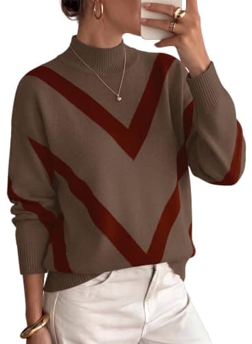 Sipaya Women's Turtleneck Sweater 2026 Fall Winter Knitted Pullover view 2