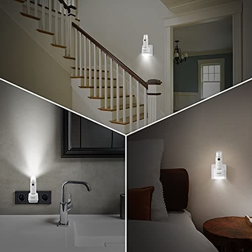 THOVAS Emergency LED Flashlight, Power Failure Light, Plug-in Flashlight for Home, Rechargeable Power Failure Flashlights, Handheld Lights Perfect for Hurricane, Survival Kits Emergencies 3 Pack view 4