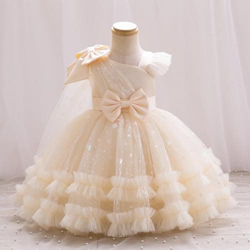 EULIMENE Girls Heart Sequins Dress Shiny Tulle Pageant Princess Wedding Birthday Party Prom Dress 9M-8Y view 3