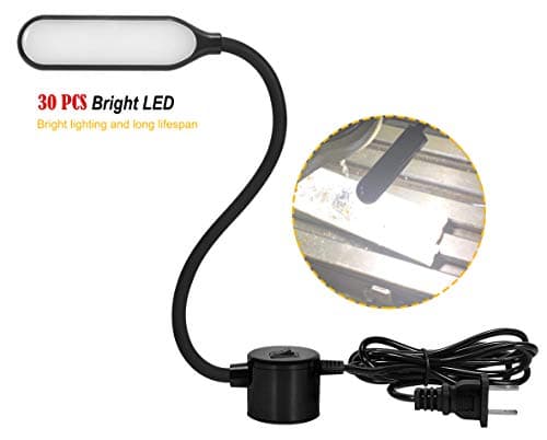 Amazing Power Sewing Machine Light LED Flexible Gooseneck Work Lamp with Magnetic Mount Base for Workbench Lathe Drill Press view 3