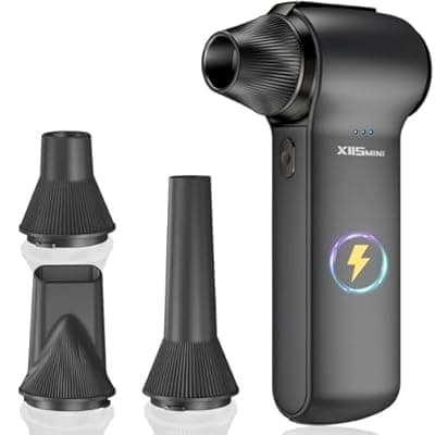 Compressed Air Duster 180000RPM – Super Power Cordless Electric Air Duster with 3-Speed Turbo Fan, Rechargeable Air Blower for Computer, Keyboard, Car, Camera & Home Cleaning