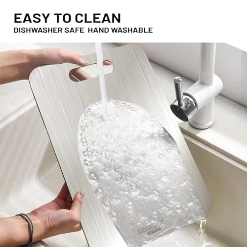 GENXONE Stainless Steel Cutting Boards for Kitchen, SUS316 Steel Large Cutting Board for Meat, Dishwasher Safe, (15.4x11in) 1pack view 7