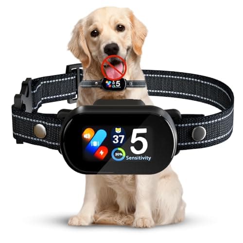 Smart Dog Bark Collar for Small Medium Large Dogs, Rechargeable Ultra-Light Anti Barking Collar with 5 Adjustable Sensitivity,Bark Stop Device,Beep Vibration Modes,IP67 Waterproof — image 1