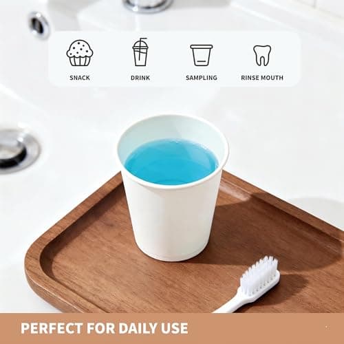 SLFxotro Coffee Cups 16 oz 200 Pack, Disposable Paper Cups 16 oz, White Paper Hot Coffee Cups Suitable for Party, Picnic, Travel, and Events-white view 5