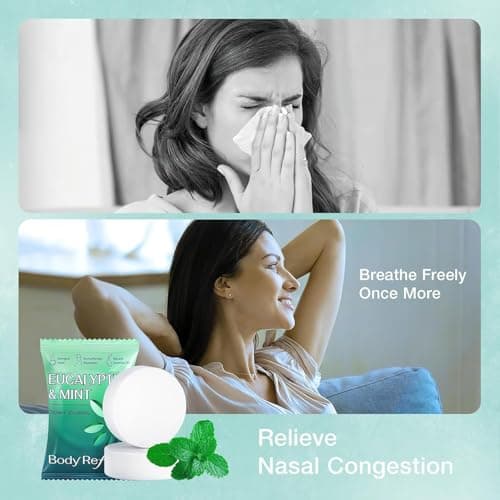 Shower Steamers Aromatherapy -18 Pack Eucalyptus Mint Shower Steamer, Eucalyptus for Shower, Mothers Day Gifts for Mom Wife Grandma, Self Care Birthday Gifts for Women - Stress Relief Relaxation view 4