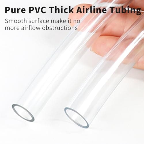 Fish Tank Air Tube, Aquarium Tubing 20 Feet Airline Tubing, Standard 3/16” Air Hose for Fish Tank Air Pump, Hydroponics, Pond view 4