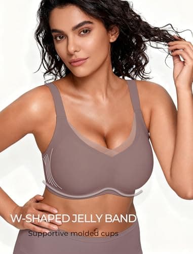 Vinfact Womens V Lace Wireless Seamless Bras No Underwire Comfort Push Up Bras Supportive Full Coverage Bralettes T Shirt Bra view 3