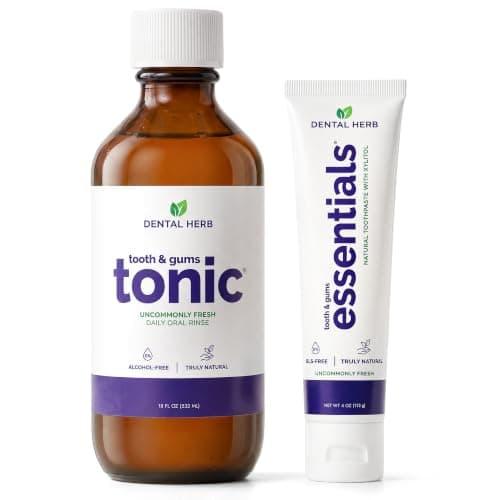 Healthy Gums Starter Kit, Tooth & Gums Tonic + Essentials Toothpaste | Tooth & Gums Tonic, Essentials Toothpaste, Fluoride-Free, Alcohol-Free, Vegan — image 1