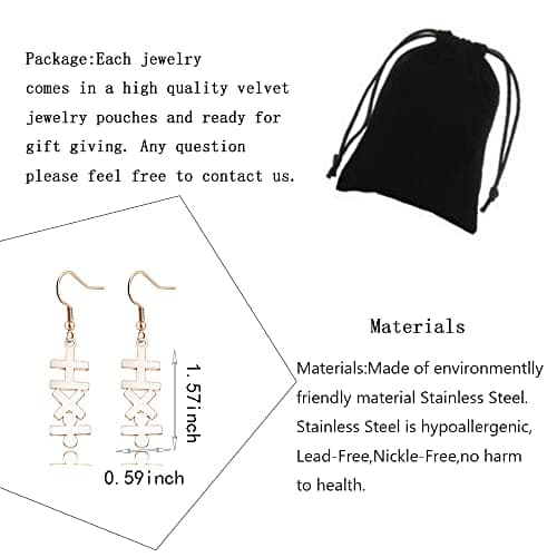 Math Formula Earrings Add Subtract Multiply Divide Earrings Mathematics Symbol Earrings For Math Enthusiasts Teachers view 2