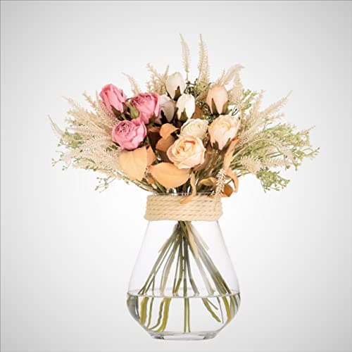 Anna & Alyssa Artificial Dried Roses Bouquet 16’’ Tall (Mixed)