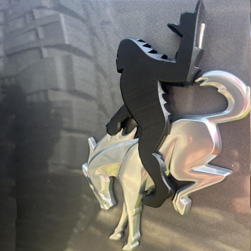Add-A-Squatch Emblem for Bronco,3"x4" Tailgate Overlay - Design 3D Raised SUV Accessory (Relax, Black) view 3
