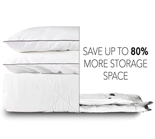 SpaceAid Jumbo Vacuum Storage Bags, Space Saver Sealer Compression Bags for Comforters, Blankets, Pillows, Bedding, Clothes (X-Large 3 Pack) view 6