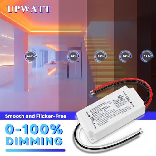 Led Driver 60W Triac Dimmable, Power Supply, AC100-130V to DC12V Transformer,Compatible with Most Dimmers for LED Lighting,UL,Class 2,Class P Certified view 2