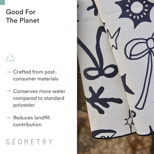 GEOMETRY Micro-Loop Beach Towel – Spring & Summer Collection – Quick-Dry, Sand-Resistant, Ultra-Absorbent Compact Towel for Beach & Travel (Abstract Life) view 5