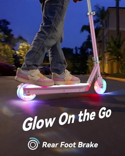 Gyroor KS2 Electric Scooter for Kids, 5 MPH, LED Light-Up Wheels, Ages 3-8 view 5