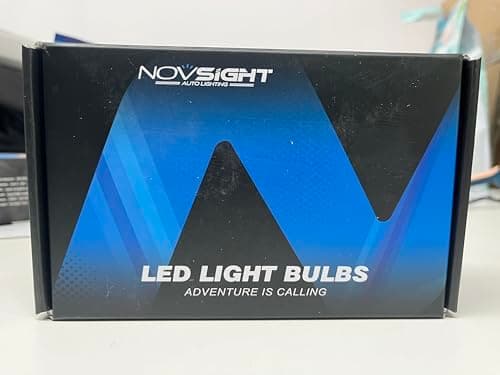 NOVSIGHT 𝟗𝟎05 Fog Light Bulbs - 50000LM Extreme Bright 𝟗𝟎05/𝐇B3 Fog Lights 6500K White, Effective Heat Dissipation LED Light Bulb, IP68 Waterproof, Plug and Play, Pack of 2 view 2