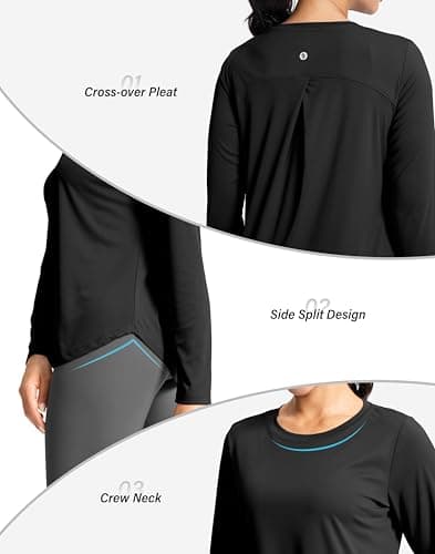 SANTINY Lightweight Long Sleeve Workout Tops view 5