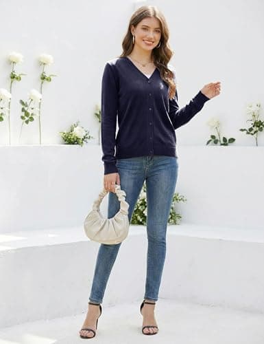 LaGracia Women V Neck Cardigan Sweater 2026 view 6