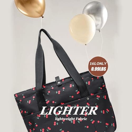 mcuvaec Corduroy Tote Bag for Women, Foldable Tote Bag With Zipper, Large Shoulder Bag, Purses and Handbags for Work Travel view 3