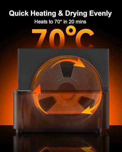 SUNLU AMS Heater, Compatible with Bambu Lab AMS 1.0, Enables Drying While Printing, Drying evenly & 70℃ Fast Heating Filament Dryer, 4-roll Capacity (AMS Not Included) view 5