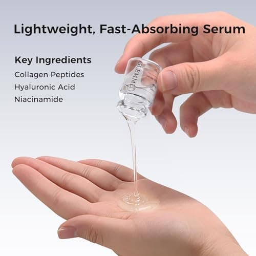 Micro Infusion System for Face & Neck, Titanium Needle Cosmetic Stamp Hydra Microneedling Serum - Peptides & Hyaluronic Acid Serum for All Skin Types, 0.25mm Home Infusion Set view 3
