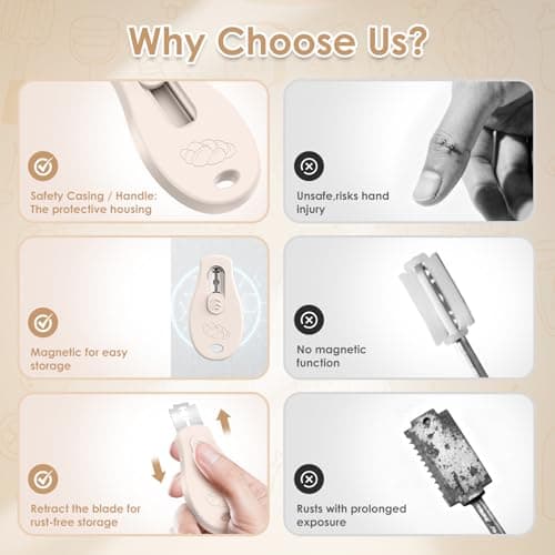 Bread Lame Sourdough Scoring Tool, Extractable & Magnetic Bread Scoring Tool, Scoring Knife for Bread Baking, Bread Razor for Homemade Bread, Sourdough Scorer Tool, Includes 5 Razor Blades-Beige view 4