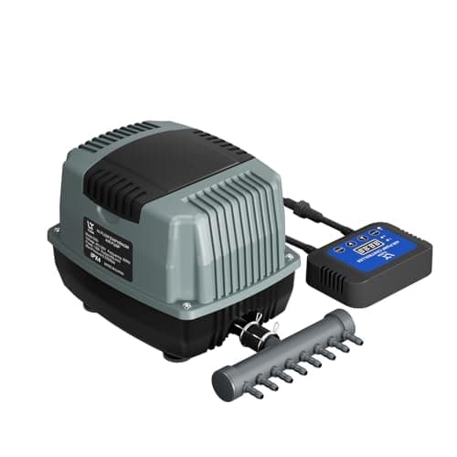 LYCLEAN High-Flow Diaphragm Air Pump, 18W Hydroponic Air Pump with 40 L/min, 0.035Mpa Aquarium Air Pumps with Adjustable Controller, Pond Air Pump for Aquarium, Fish Farm, Seafood Restaurant Air Pump — image 1