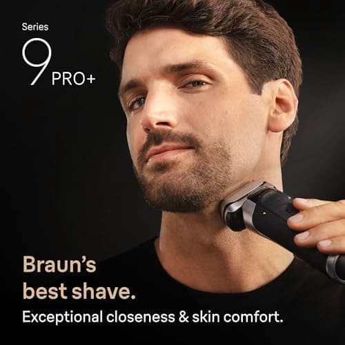 Braun Series 9 PRO+ Electric Shaver, Wet & Dry Razor, Pro SensoAdapt, 6in1 SmartCare Center, 9697CC, Silver view 4
