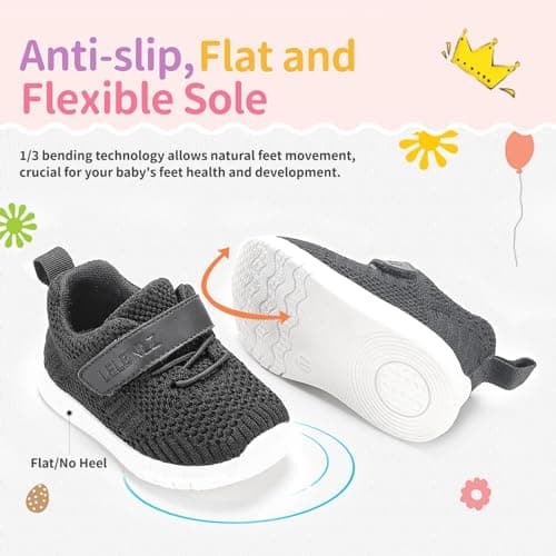 LELBNLZ Knitted Slip-On Sneakers for Toddlers, Kids,Toddler Shoes, Baby Sneakers Girls Boys, Baby Walking Shoes, Non-Slip Fashion Baby Shoes, Lightweight Baby Socks Shoes,Daycare Shoes view 4