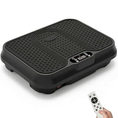 Vibration Plate Exercise Machine, Compact Vibrating Plate for Lymphatic Drainage, Vibration Plates for Weight Loss for Women Men, 400 Lbs Capacity Shake Plate Full Body Workout Machine for Home Gym