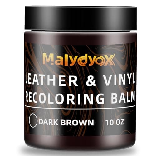 Malydyox Leather Recoloring Balm, 10 oz Leather Color Restorer Conditioner, Leather Color Repair Patch, Leather Restorer for Couches, Leather Color Repair Kits for Furniture, Sofa (Dark Brown) view 1