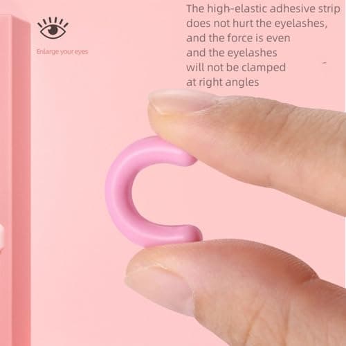 REVGOZU Eyelash Curlers with Small Eyelash Comb & Refill Pads, High On Lash Curler Stainless Steel Eyelash Makeup Tool for Eye-Opening & Lifted Lashes, Wide Angle Beauty Curling Natural Styling view 4