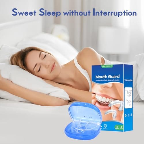 Mouth Guard for Grinding Teeth at Night, Night Guards for Teeth Grinding, Mouthguards for Grinding of Teeth, Night Mouth Guards for Teeth Grinding, Reusable Teeth Grinding Mouth Guard 4 Pack/Two Size view 6